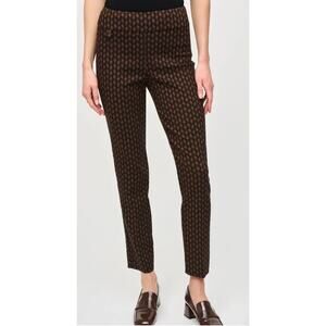Joseph Ribkoff Jacquard Woven Slim Fit Pant | Size 4 NWOT